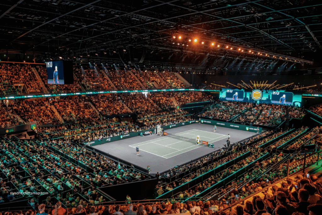 ANB Arena piena durante l’esibizione a Riyadh